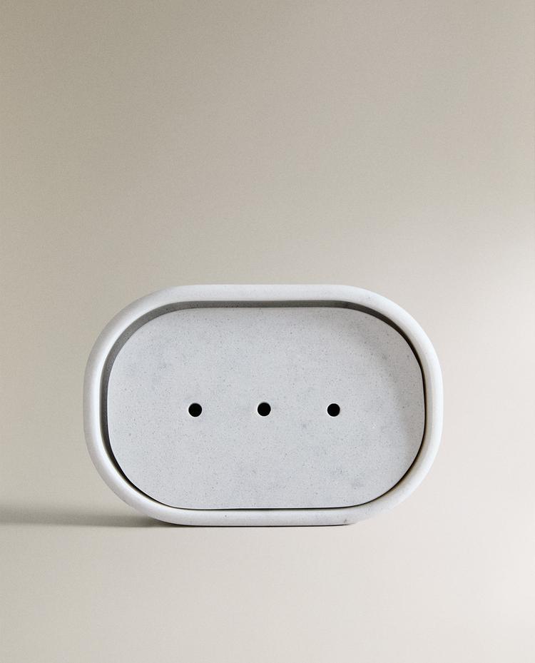 صحن صابون للحمام بمظهر رخامي صحن صابون للحمام بمظهر رخامي