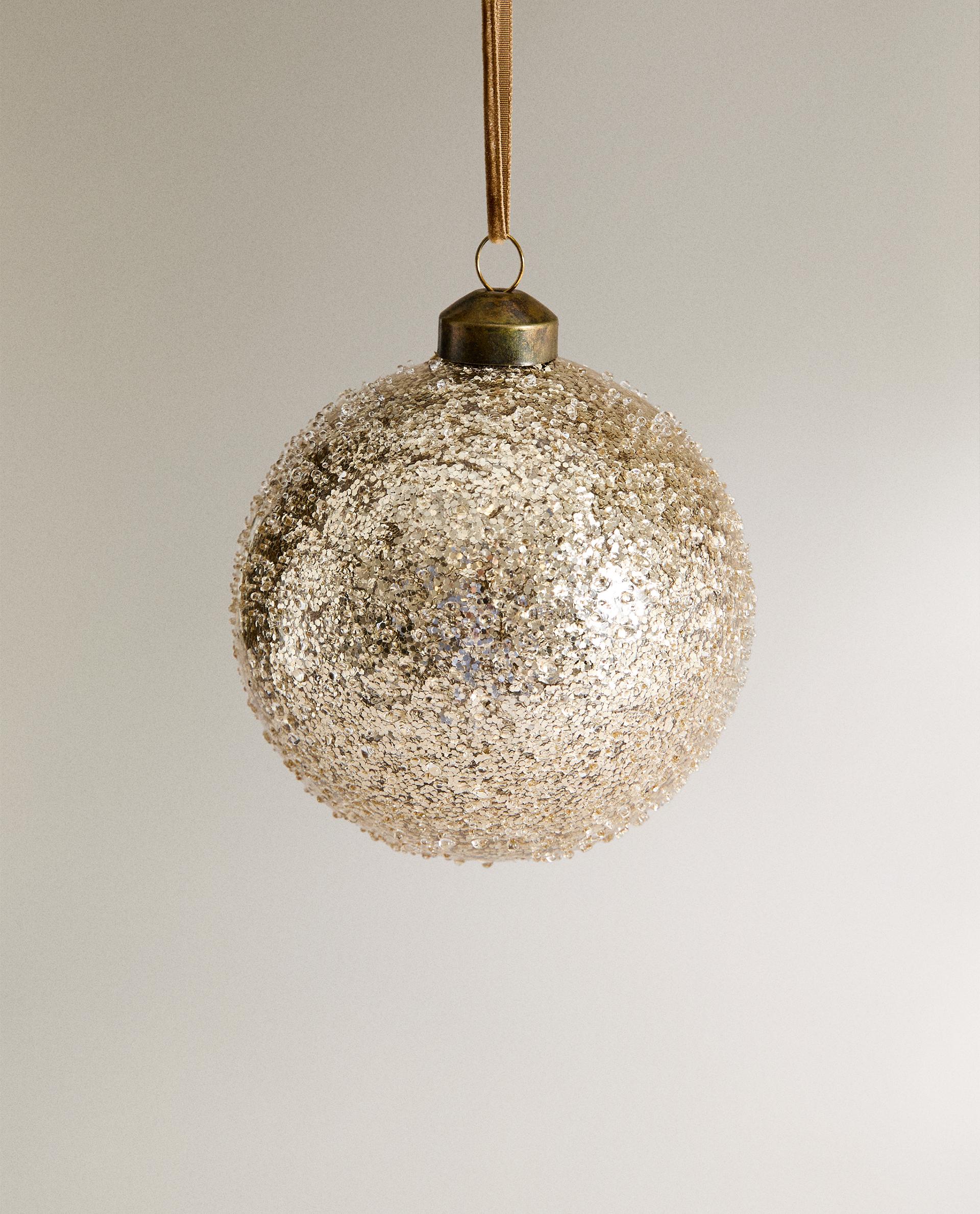 GLITTER BALL CHRISTMAS TREE DECORATION - DAYBED - ZARAHOME 