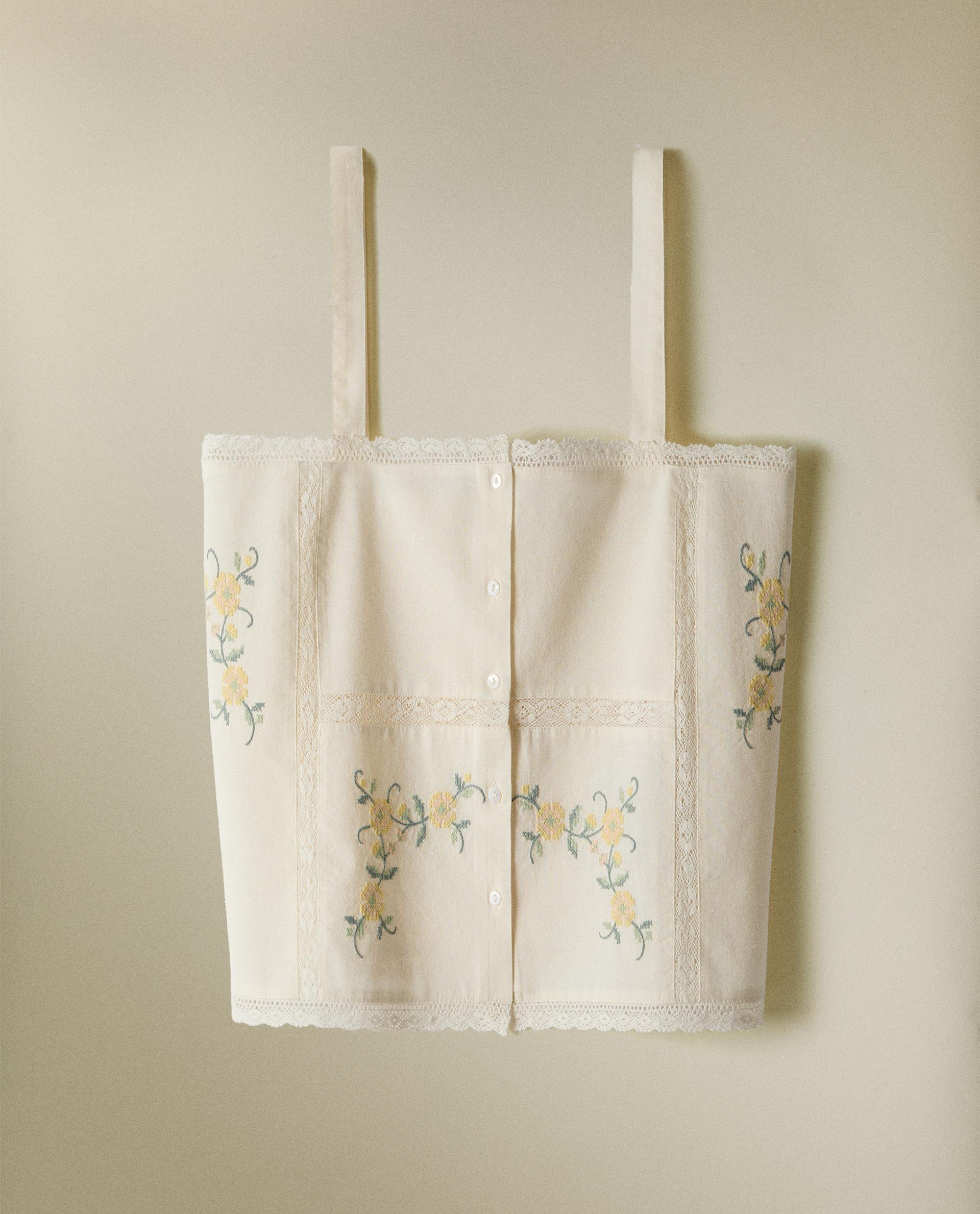 ZARA HOME コットンナイトドレス 刺繍入り 4175/121 コットンナイトドレス 刺繍入り | Zara Home 日本/Japan