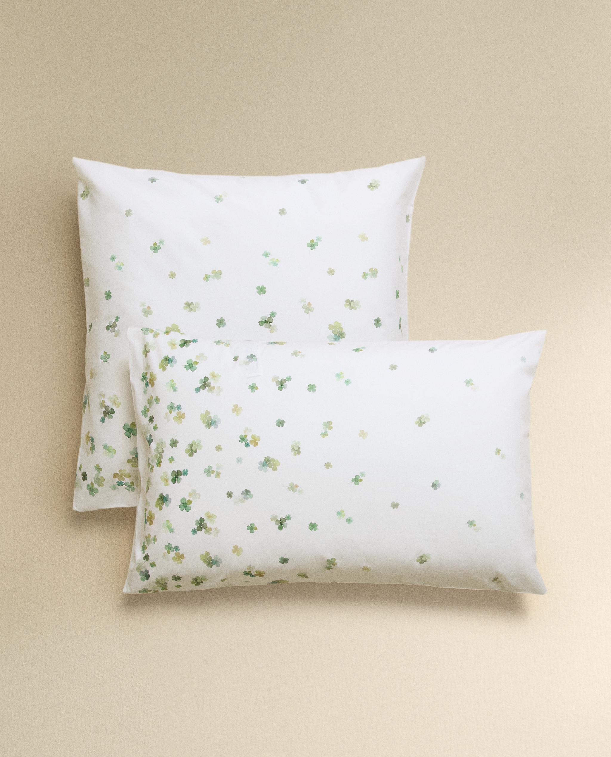 クローバー柄パーケルコットン ピローケース | Zara Home 日本/Japan
