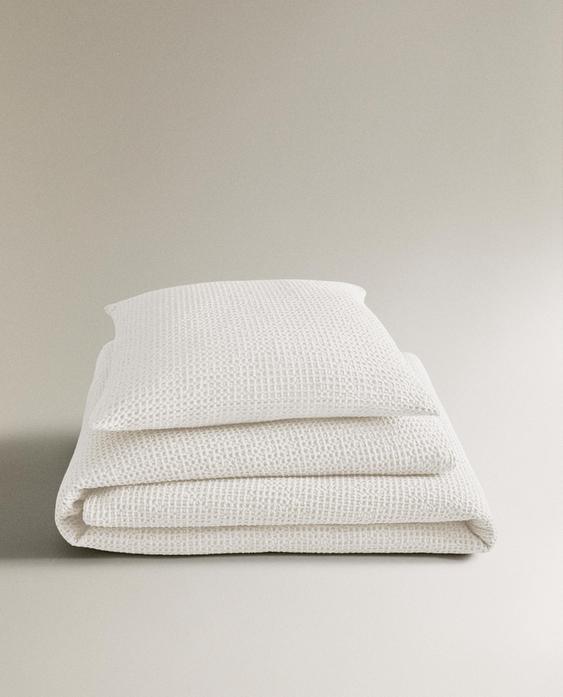 PENUTUP TEMPAT TIDUR RAJUT WAFFLE MINI