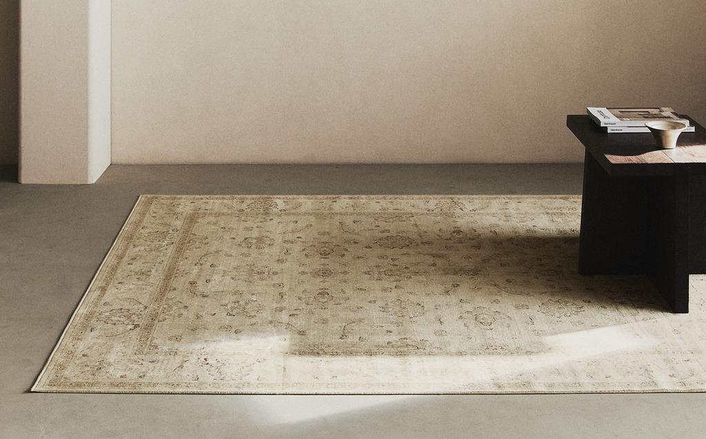 Vintage floral rug