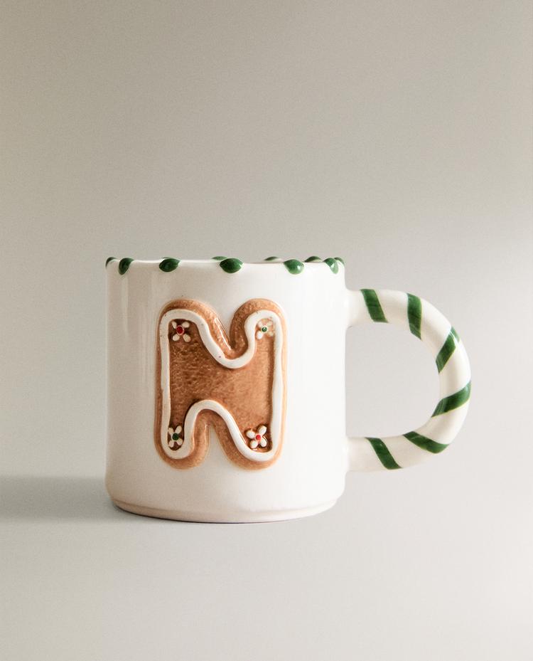 CHILDREN’S CHRISTMAS LETTER N STONEWARE MUG