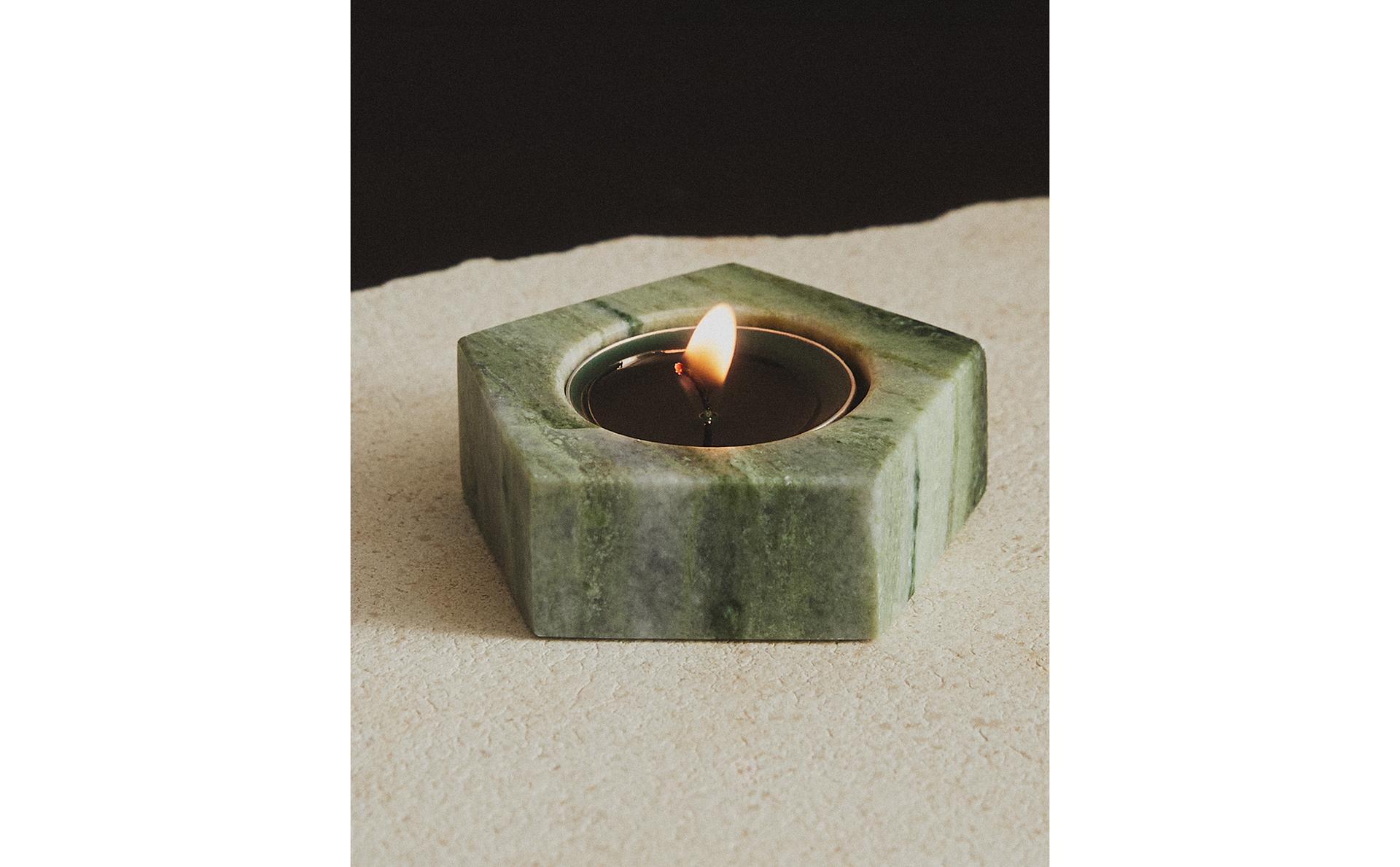 BOUGEOIR MARBRE ÉTOILE BOUGEOIR MARBRE ÉTOILE