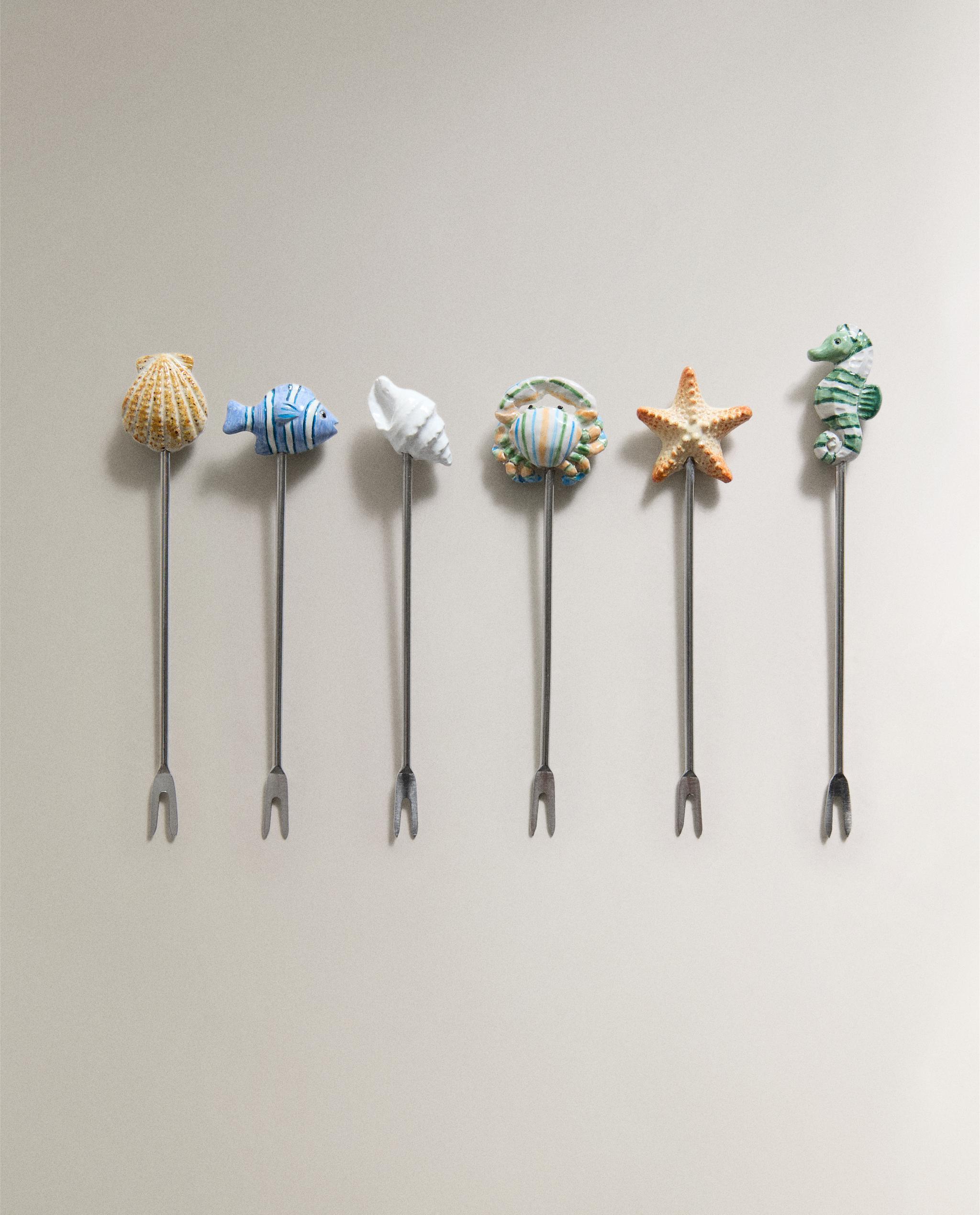 PACK OF SEA COCKTAIL PICKS (PACK OF 6) product thumbnail 6