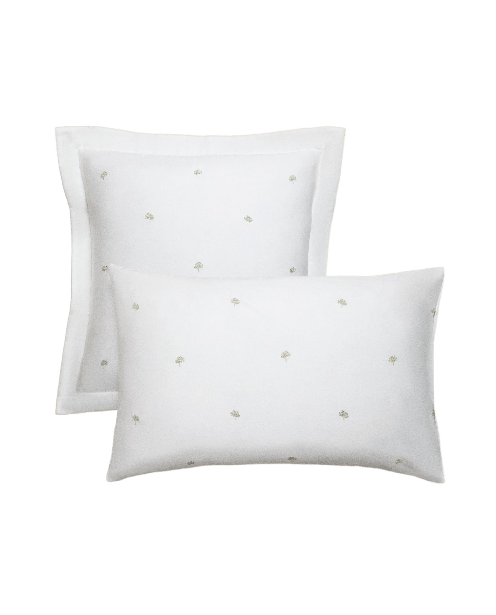 PILLOWCASE WITH EMBROIDERED TREES product thumbnail 5