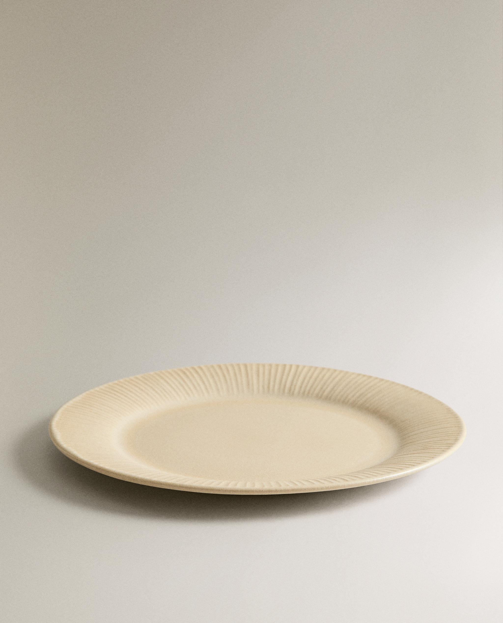SCORED STONEWARE DINNER PLATE product thumbnail 6