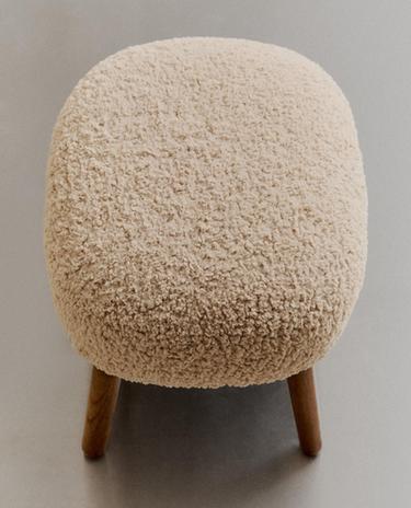 مقعد صغير من قماش تيري