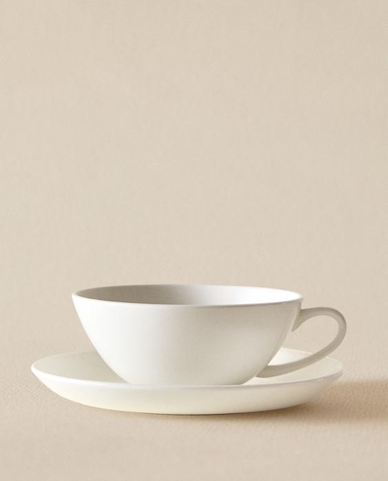 TAZA DE TÉ Y PLATO BONE CHINA