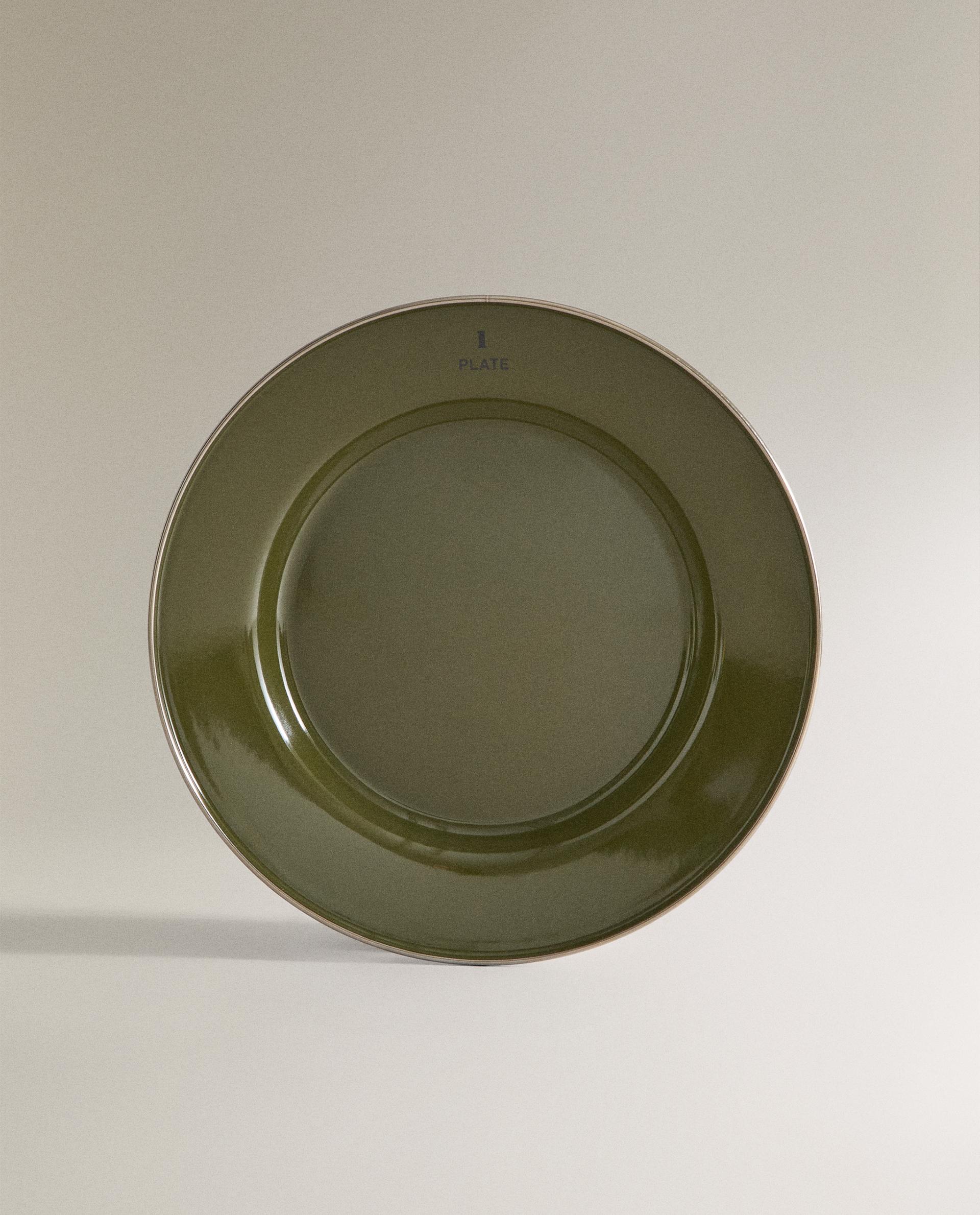 Enamel dinner plates best sale