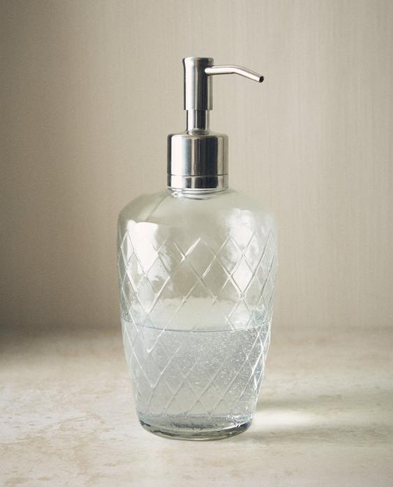 PORTA-SABONETE LÍQUIDO COM LOSANGOS