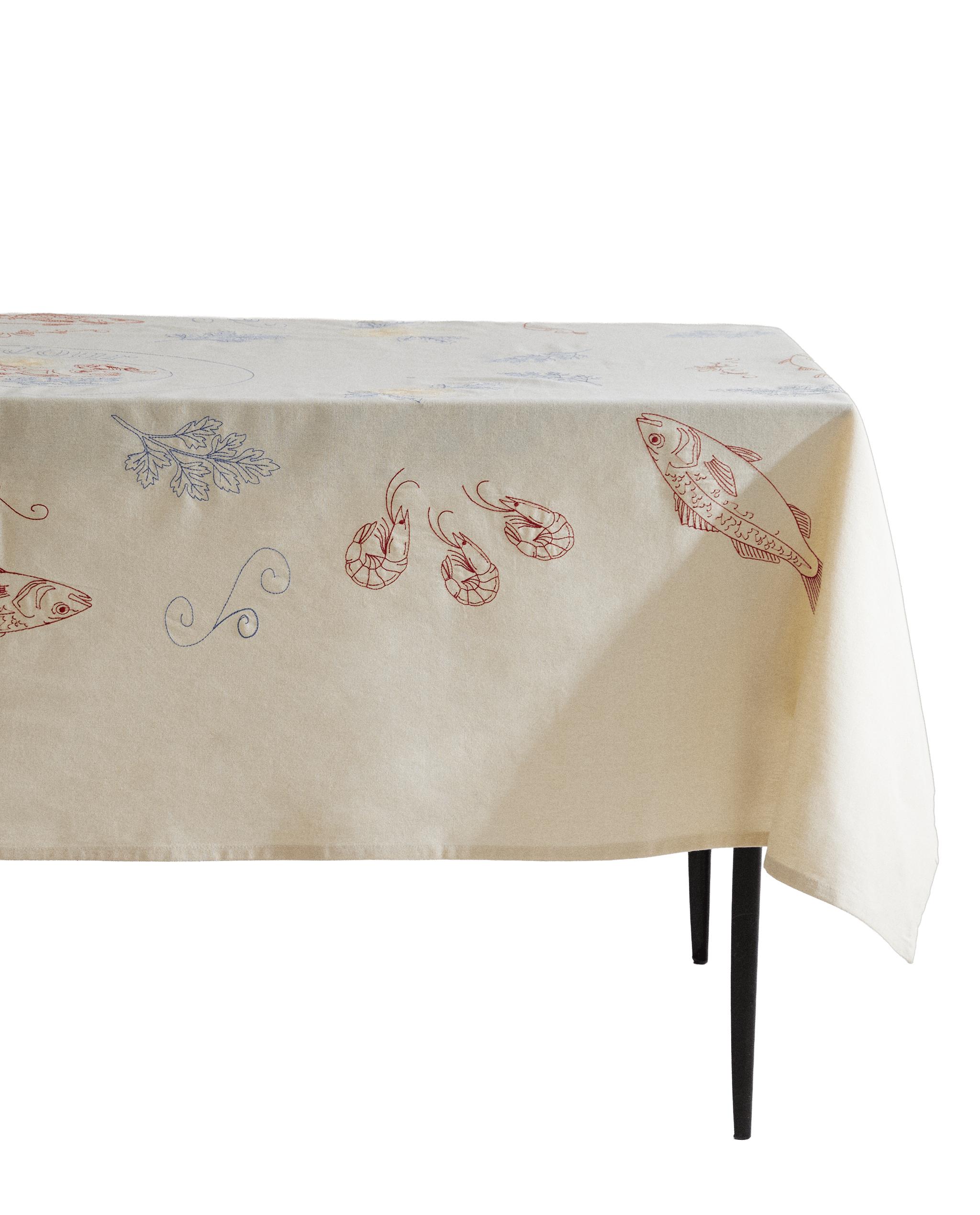 FISH PRINT COTTON TABLECLOTH product thumbnail 9