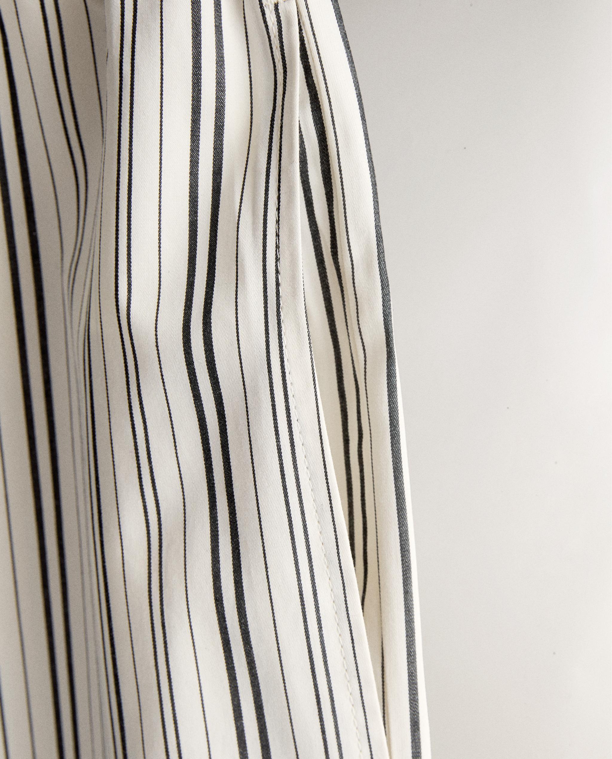 STRIPED COTTON TROUSERS product thumbnail 7