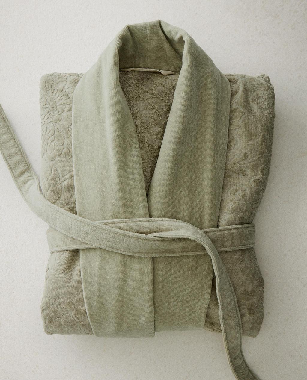 Zara Home Çiçək jakkard xalat