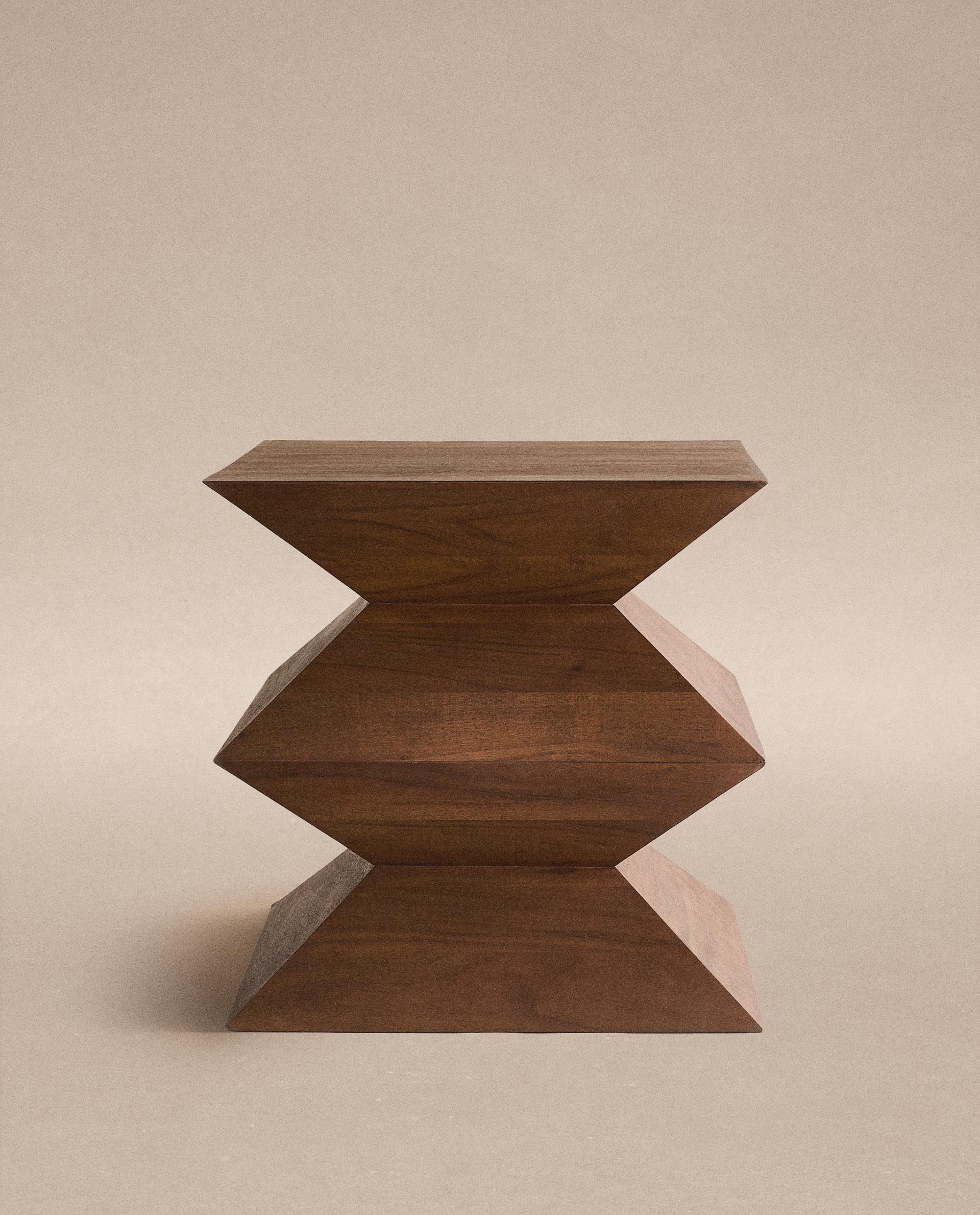 NANUSHKA ACACIA WOOD SIDE TABLE