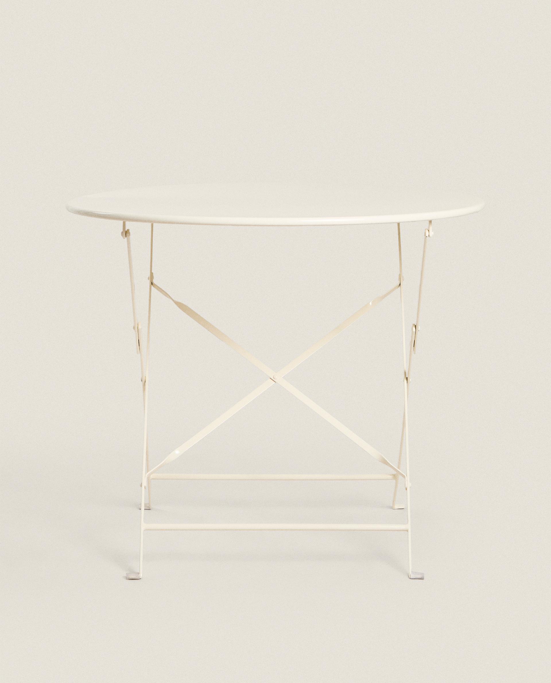 ROUND LACQUERED METAL TABLE