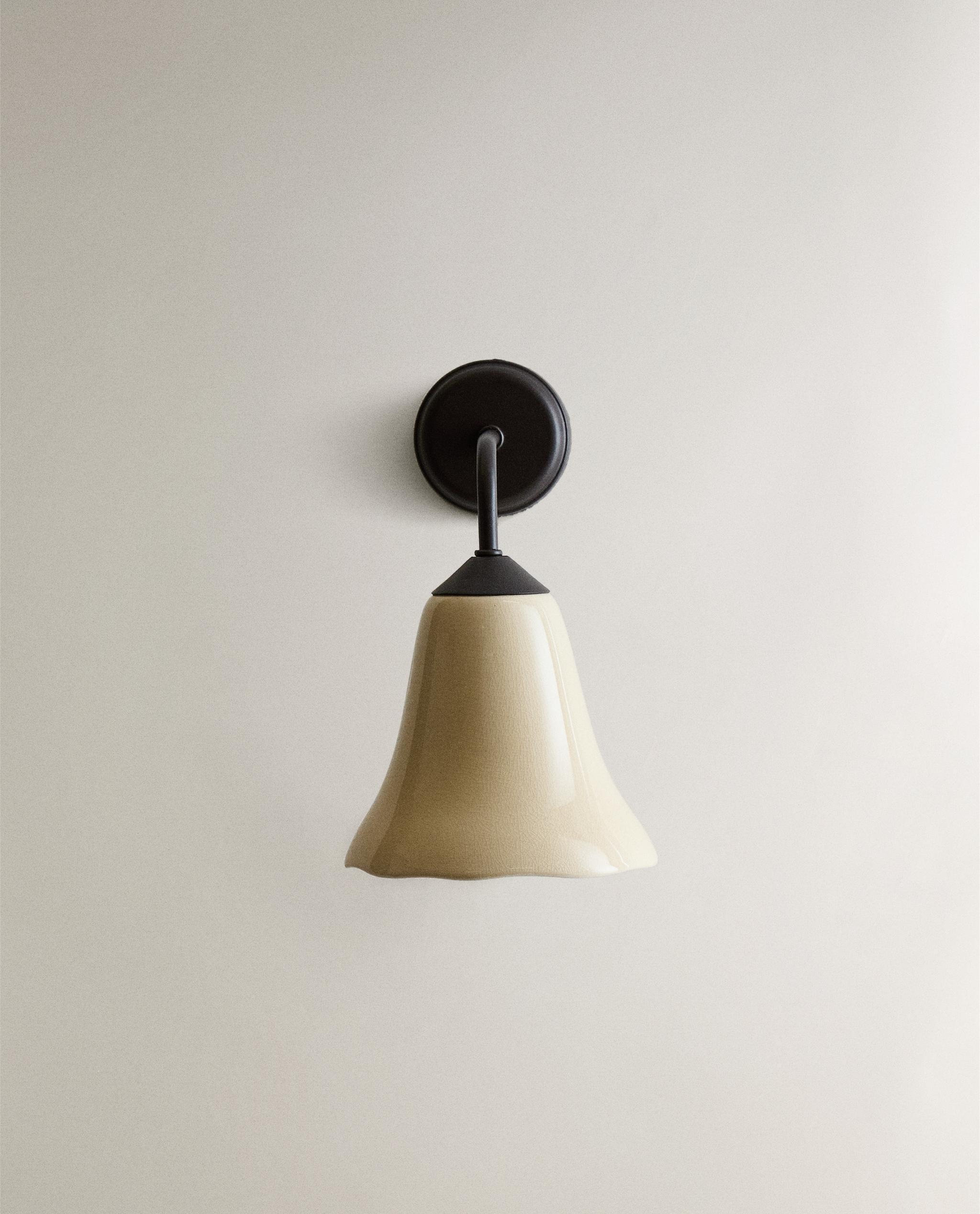 LAMP | METAL WALL LAMP WITH CERAMIC LAMPSHADE product thumbnail 3