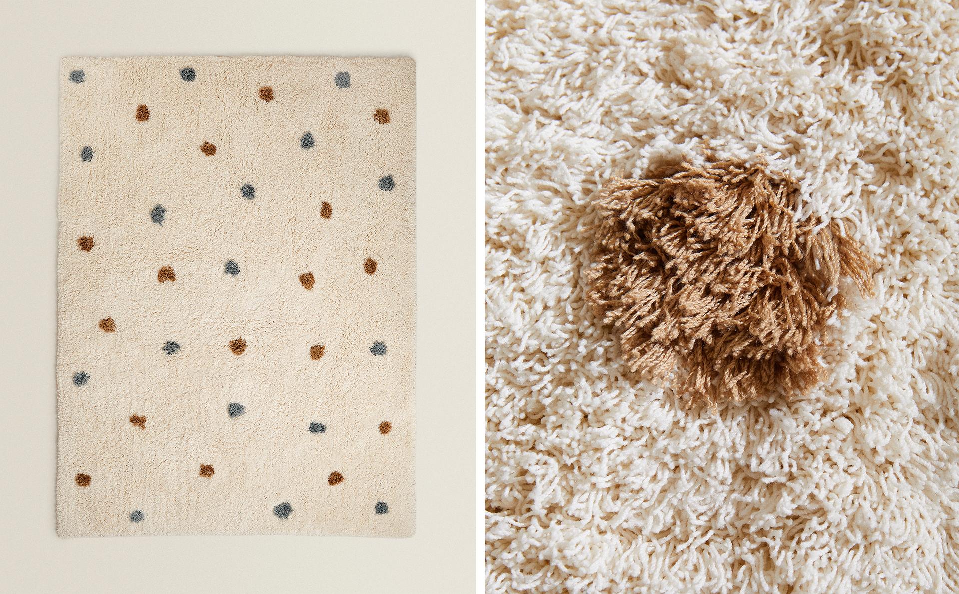 MULTICOLOURED DOTTED RUG