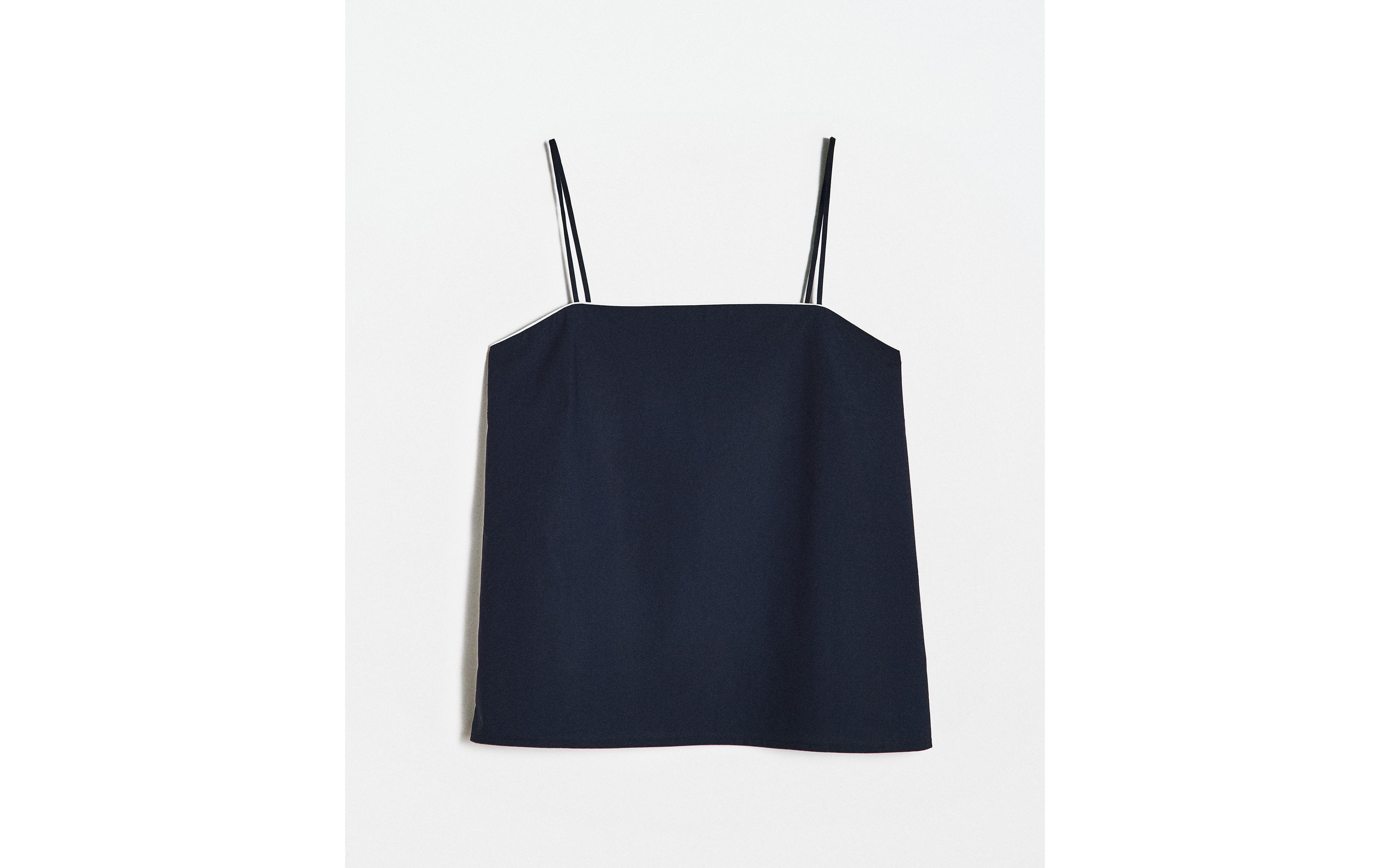 STRAPPY COTTON TOP WITH PIPING product thumbnail 9
