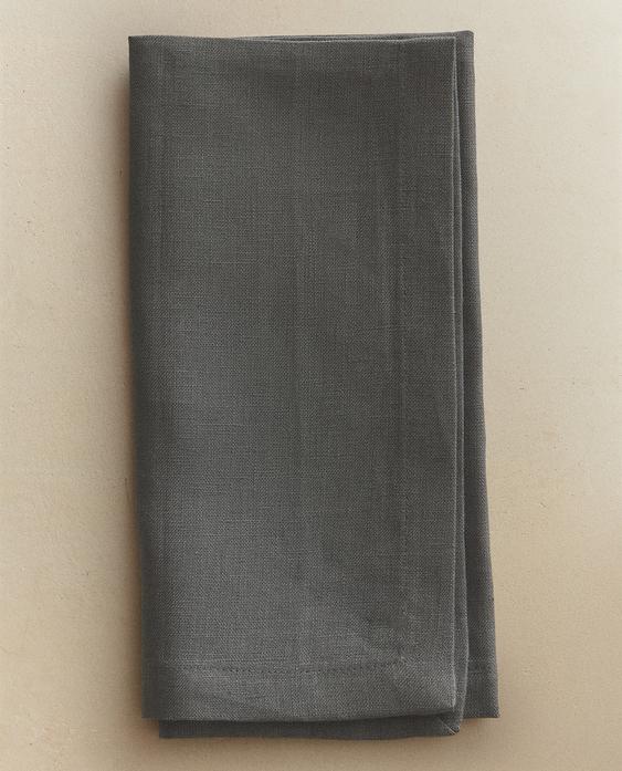 CONJUNTO DE GUARDANAPOS DE LINHO COR LISA