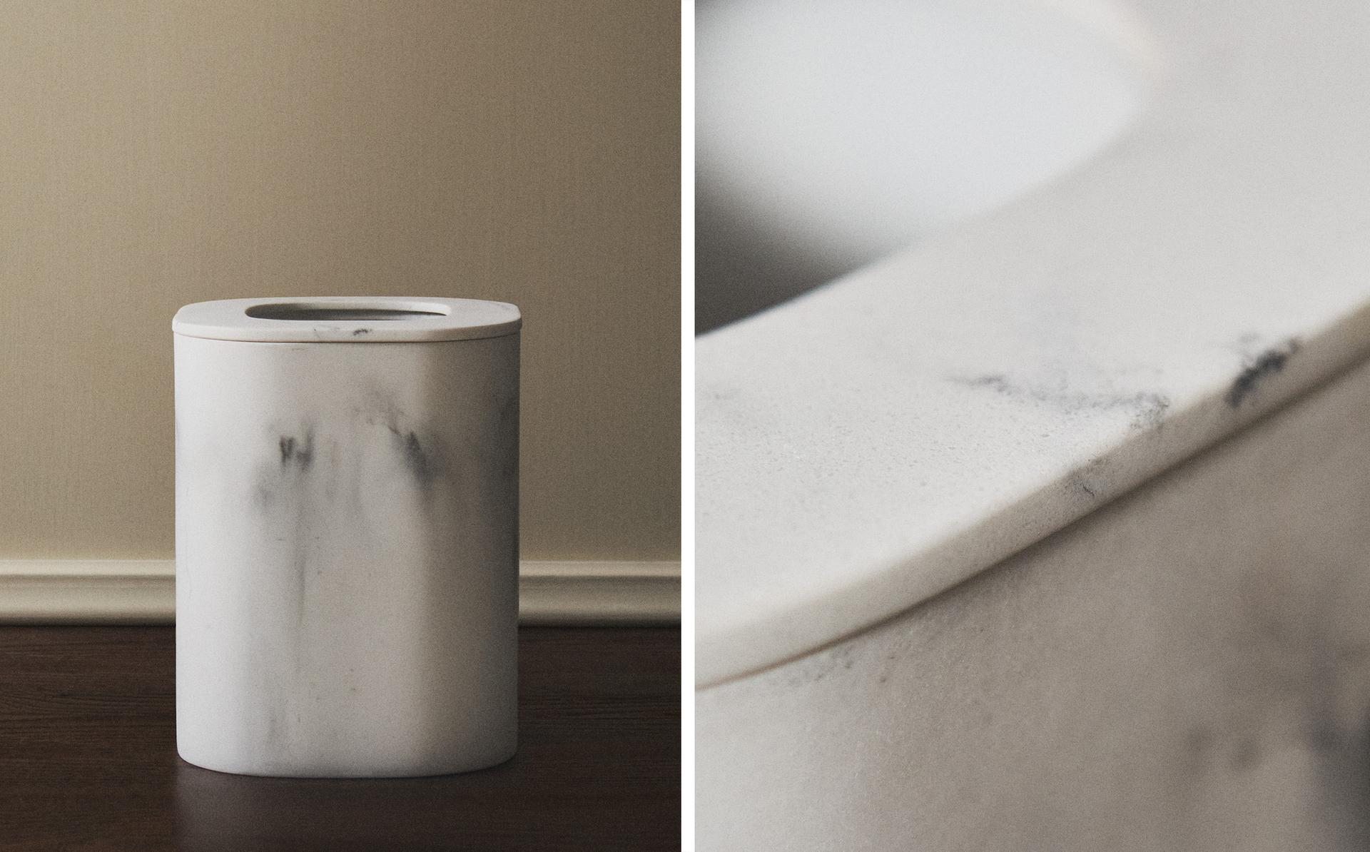 KOSZ ŁAZIENKOWY Z EFEKTEM MARMURU KOSZ ŁAZIENKOWY Z EFEKTEM MARMURU