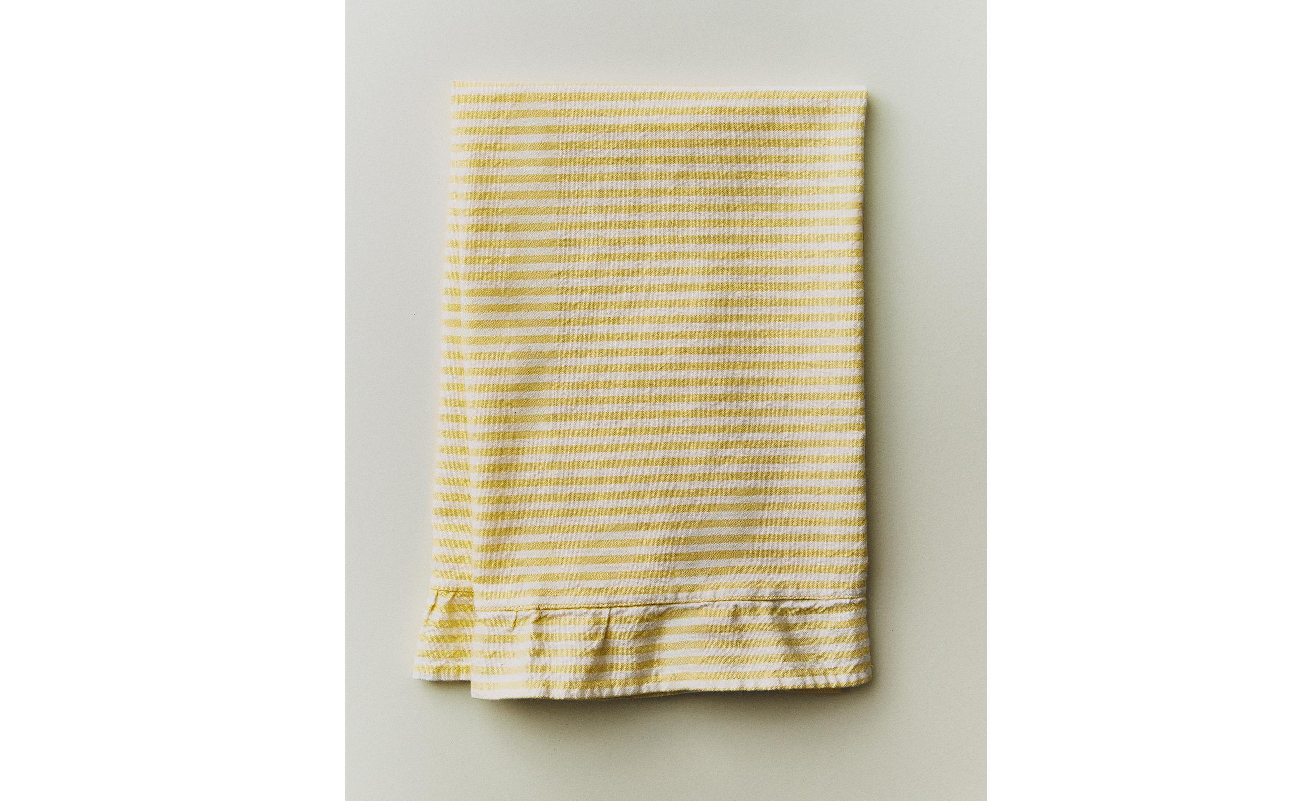 STRIPED TEA TOWEL WITH RUFFLE TRIM product thumbnail 9