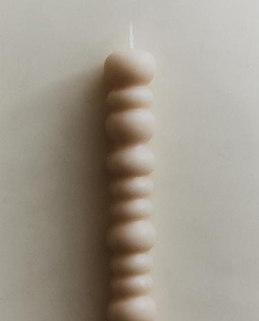 SET OF DECORATIVE WAVY CANDLES (SET OF 2)