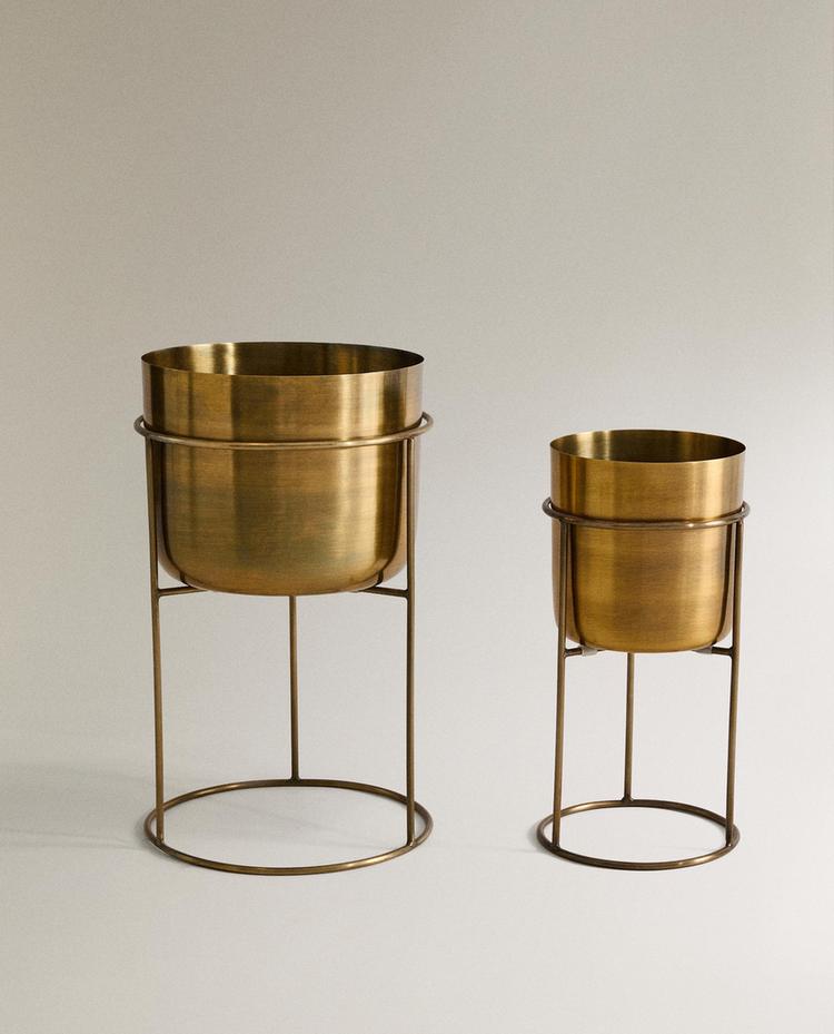 SUPORTE PARA CACHEPOT DOURADO