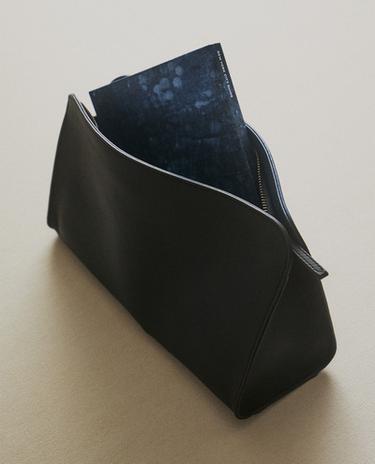 レザー コスメティックポーチ