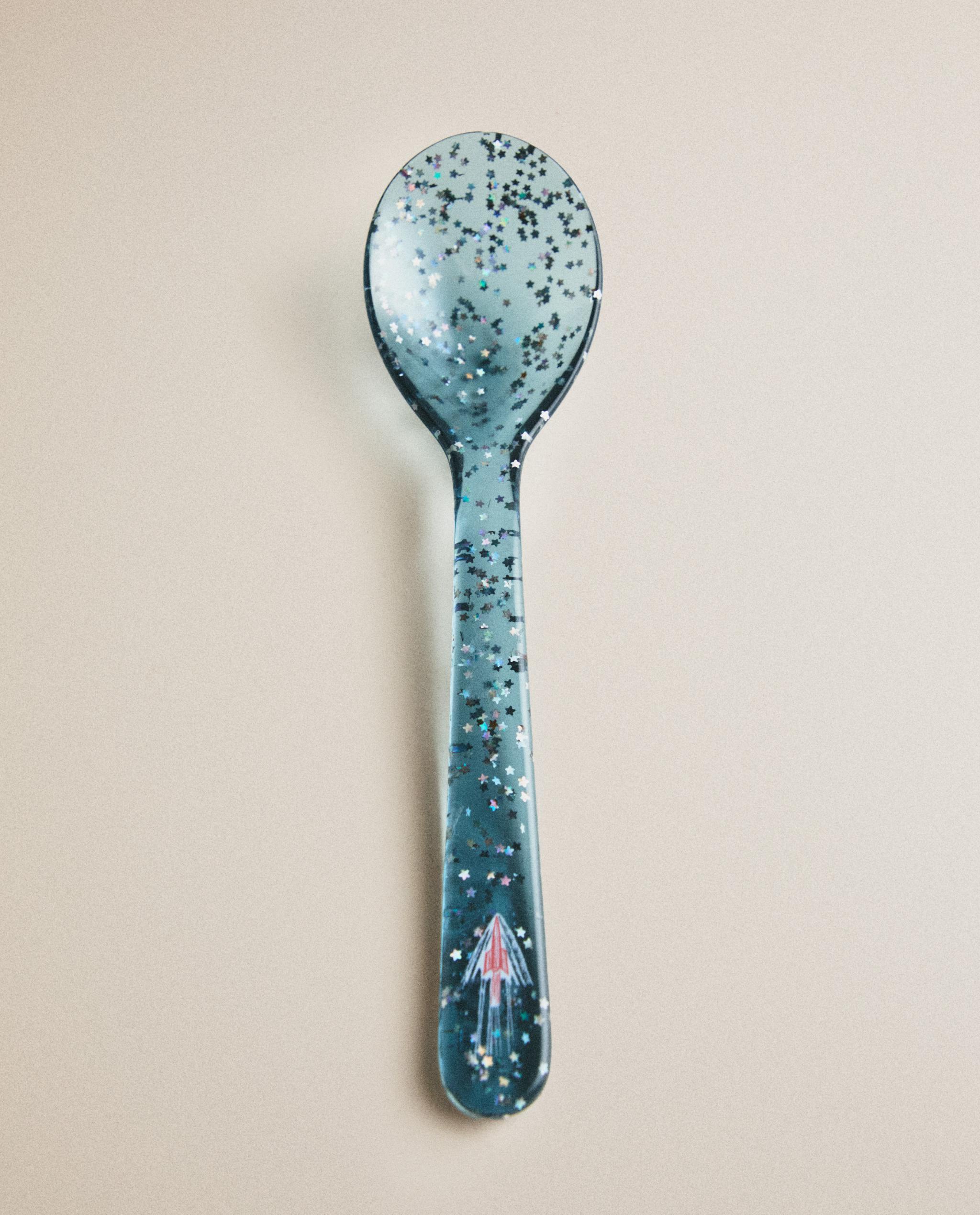 CHILDREN'S GLITTER TRITAN™ SPOON WITH STARS product thumbnail 9