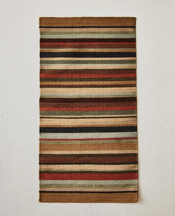 TAPIS DE COULOIR RAYURES COULEURS