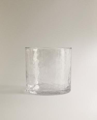 HAMMERED GLASS TUMBLER