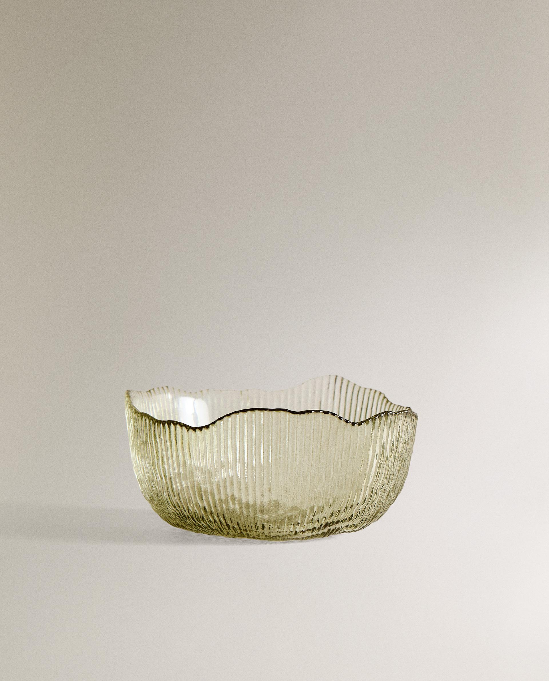 19世紀後期　枯れ色　レリーフボウル レリーフ入り ガラス製ボウル | Zara Home 日本/Japan