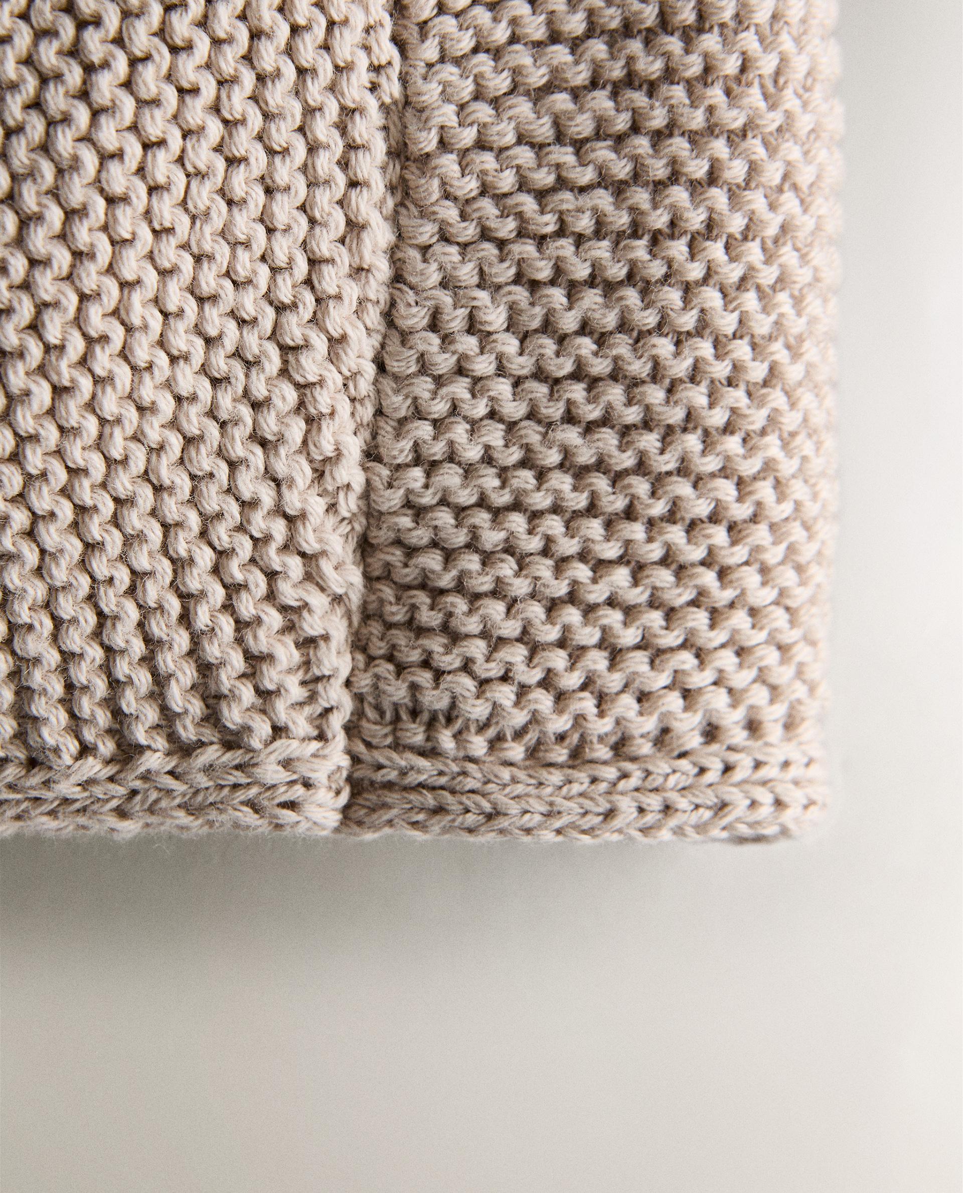 【YURT】Knitted Bonnet_2cloor [YMC02] CHILDREN'S CHUNKY KNIT BONNET | Zara Home United States of