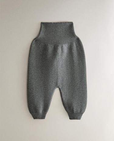 KNIT BABY FOOTED LEGGINGS