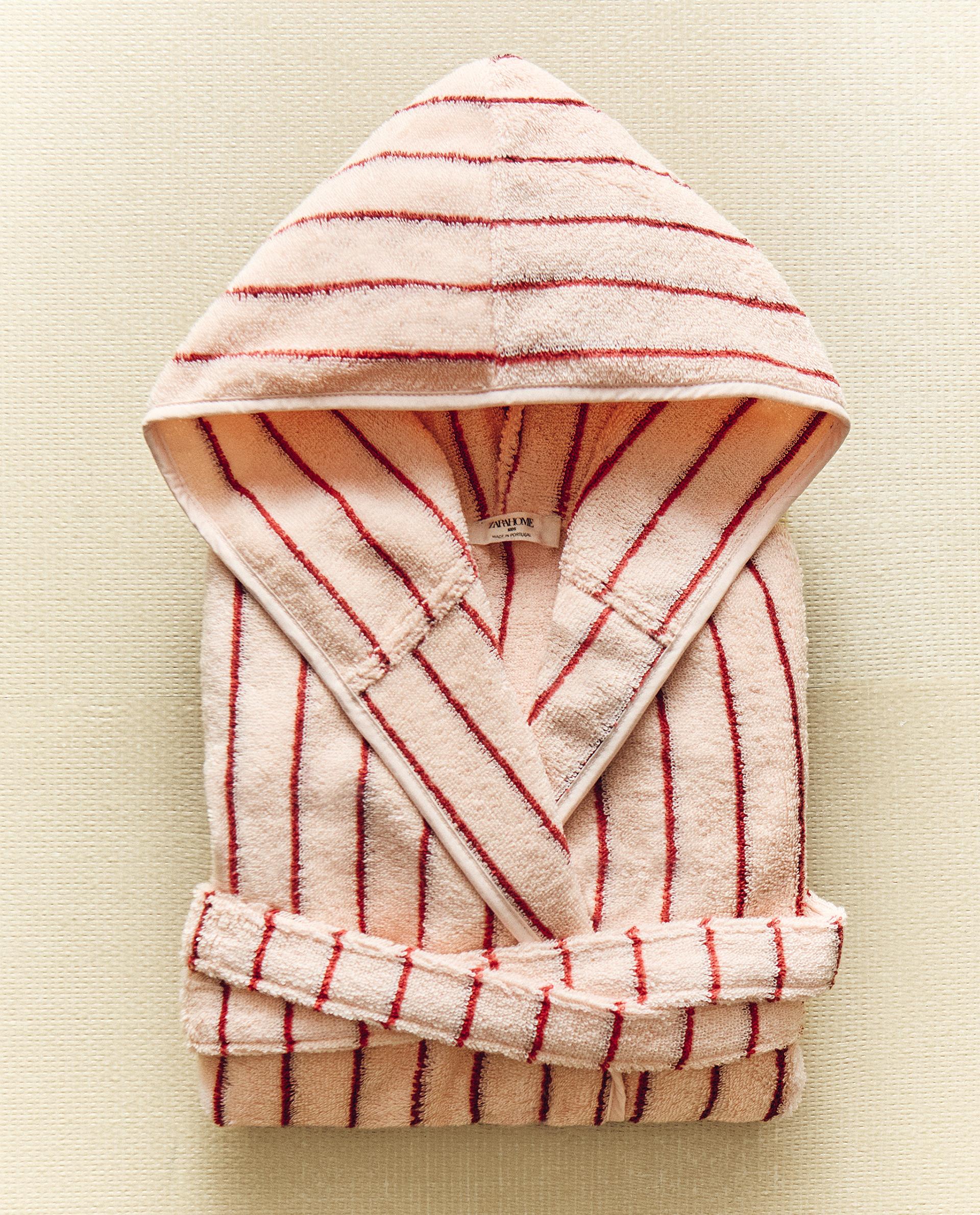 STRIPED TEEN BATHROBE