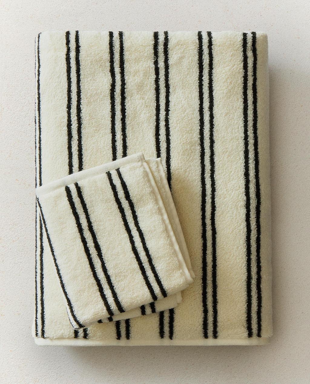 Zara Home Zolaqlı pambıq hamam dəsmalı (800 qsm)