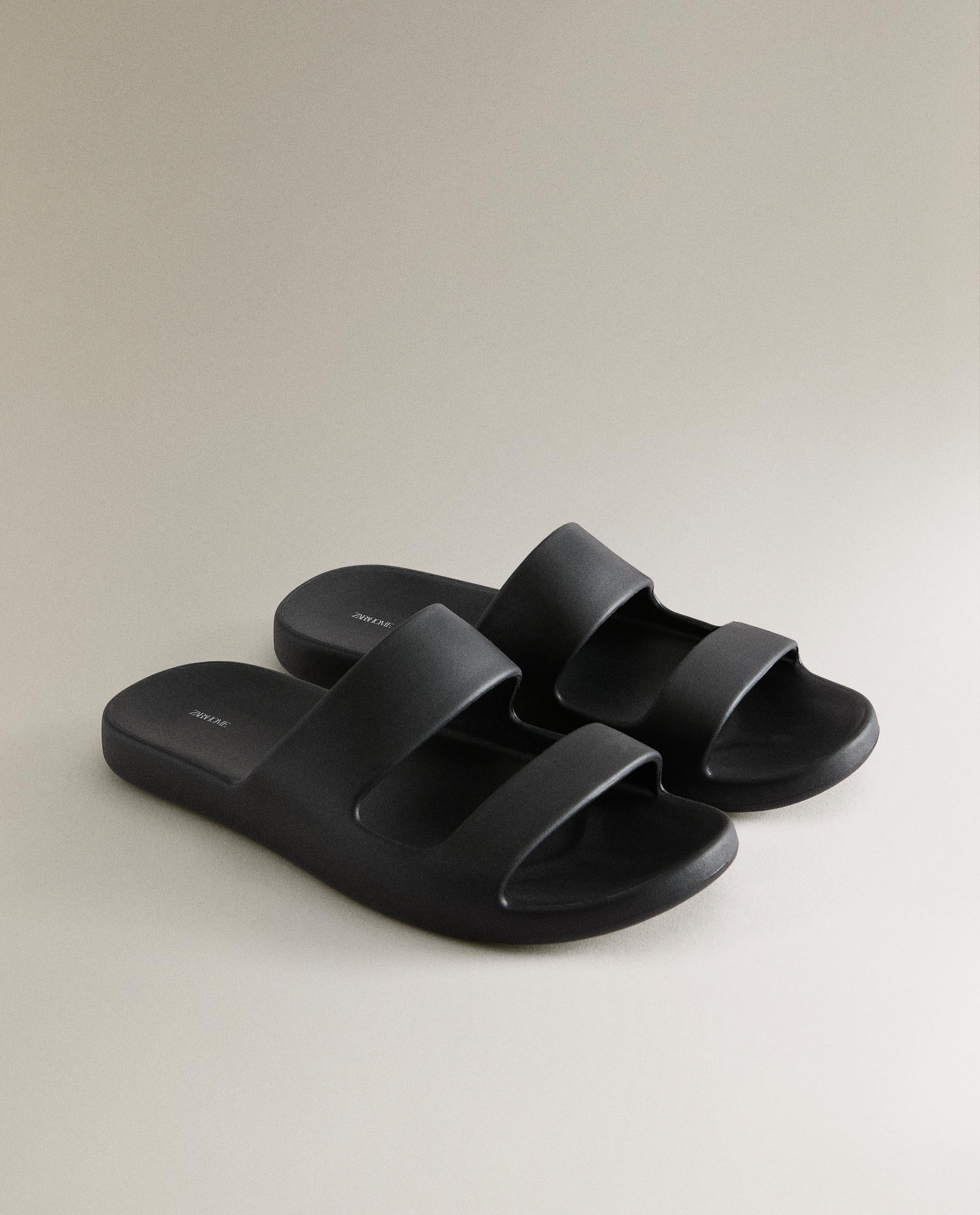 RUBBERISED FLAT SANDALS product thumbnail 6