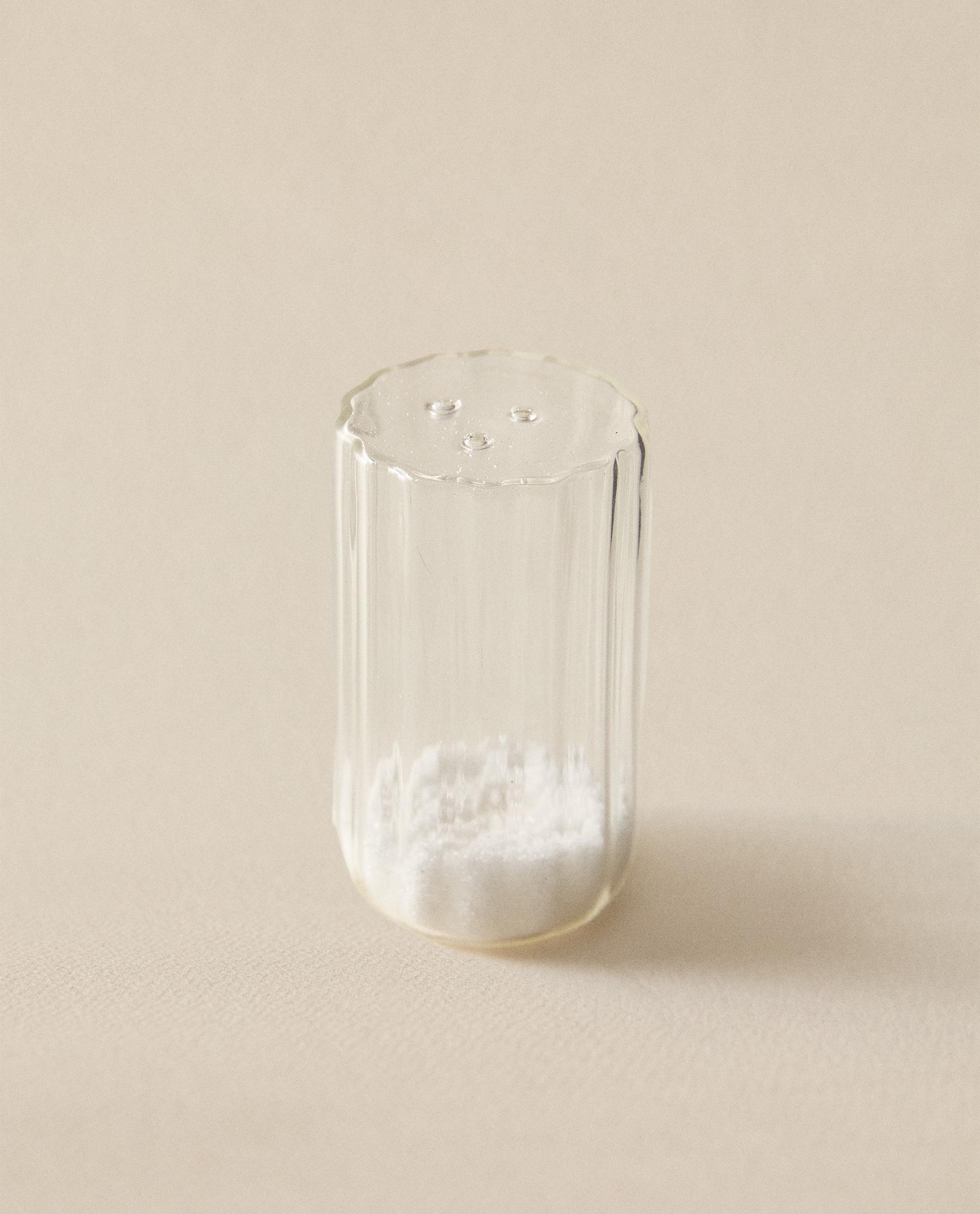 ジオメトリックレリーフデザイン ガラス シュガーポット | Zara