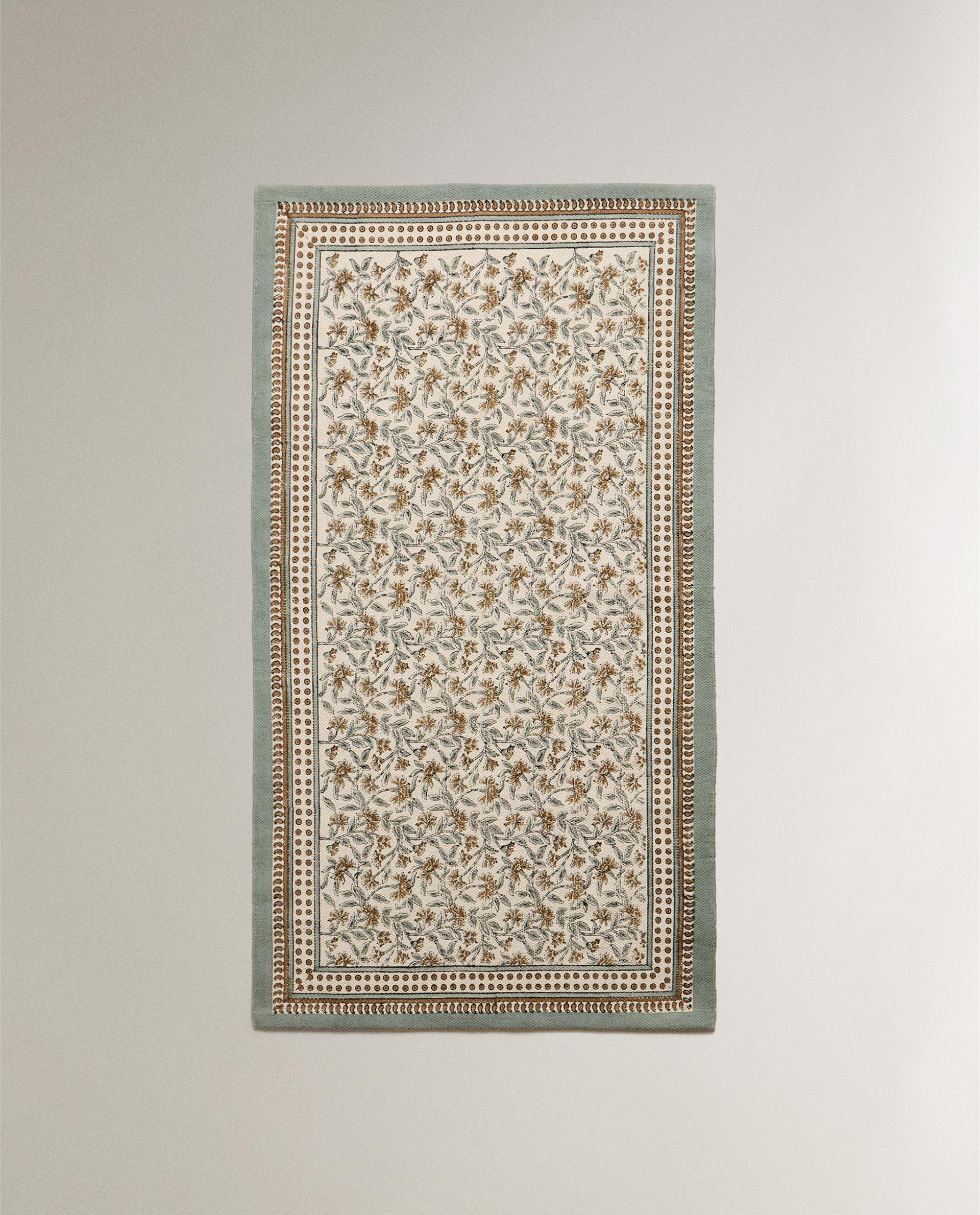 FLORAL BLOCK PRINT RUG product thumbnail 18