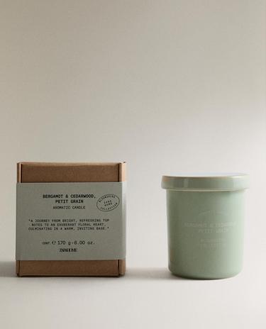 (170 G) BERGAMOT & CEDARWOOD SCENTED CANDLE