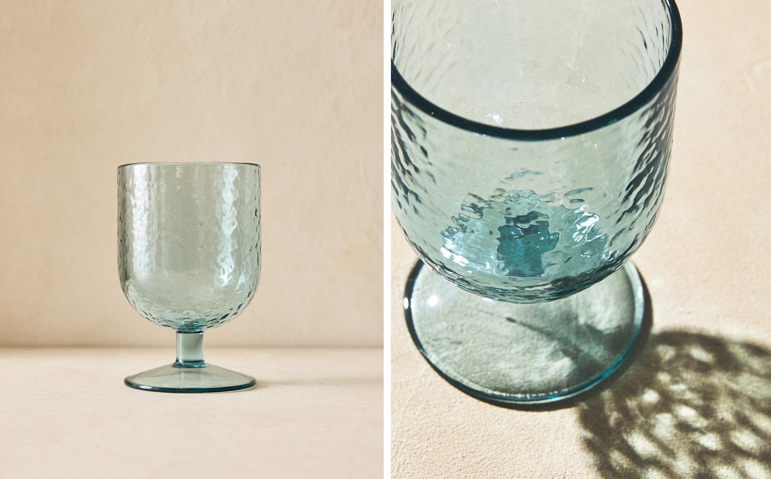 ACRYLIC HAMMERED WINE GLASS