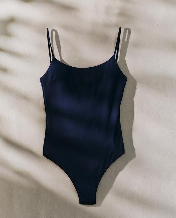 MAILLOT DE BAIN DE PLAGE À FINES BRETELLES