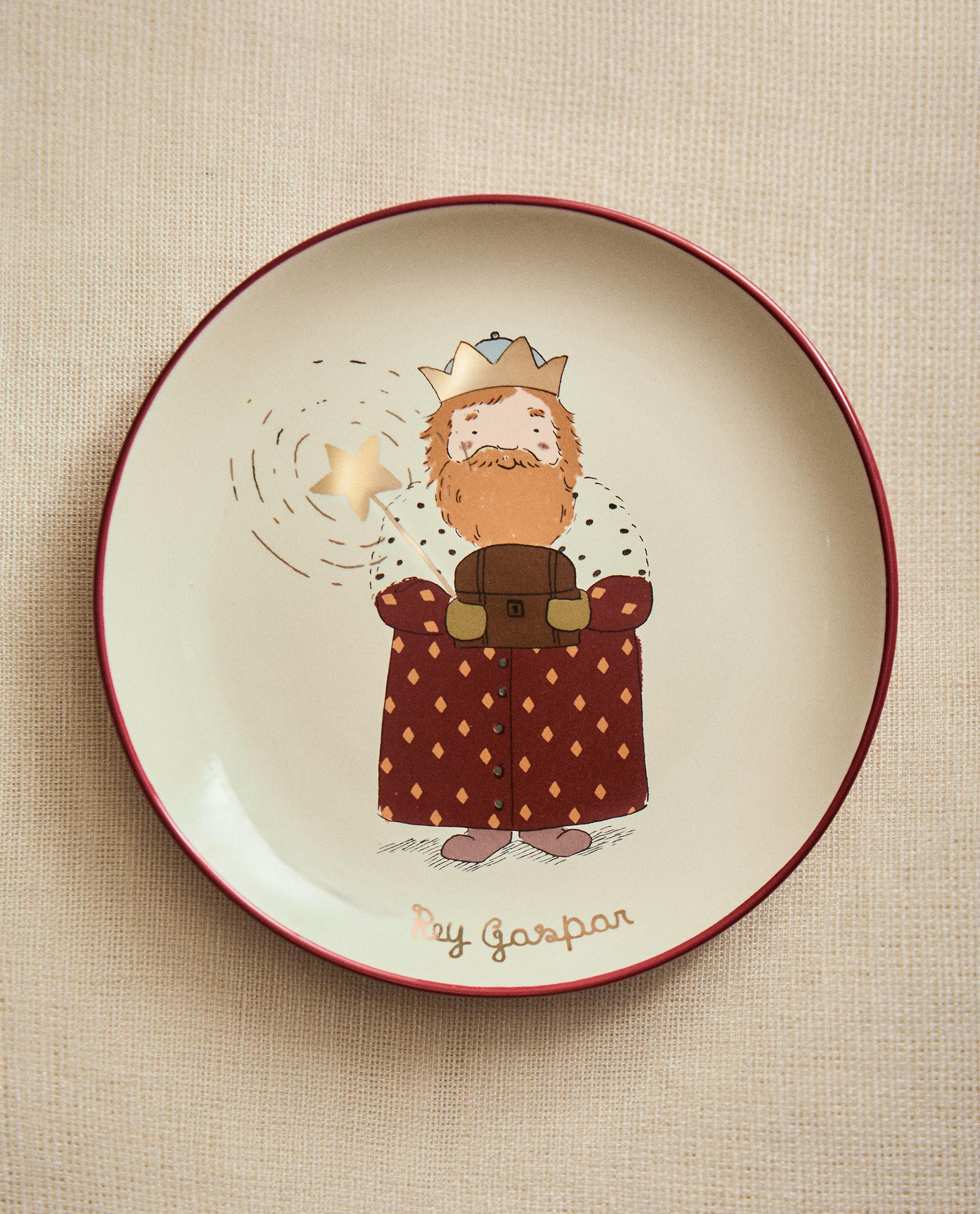   Children's Christmas 皿 Santa Kids Christmas Dinner Plate Porcelain Plates Childrens