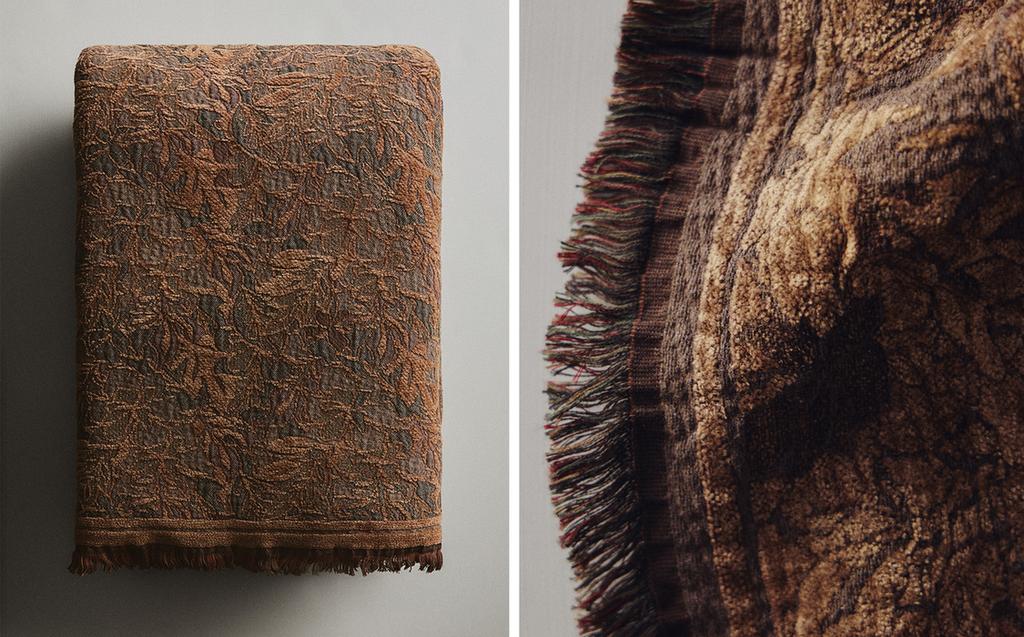 CHENILLE JACQUARD MULTI-PURPOSE THROW CHENILLE JACQUARD MULTI-PURPOSE THROW