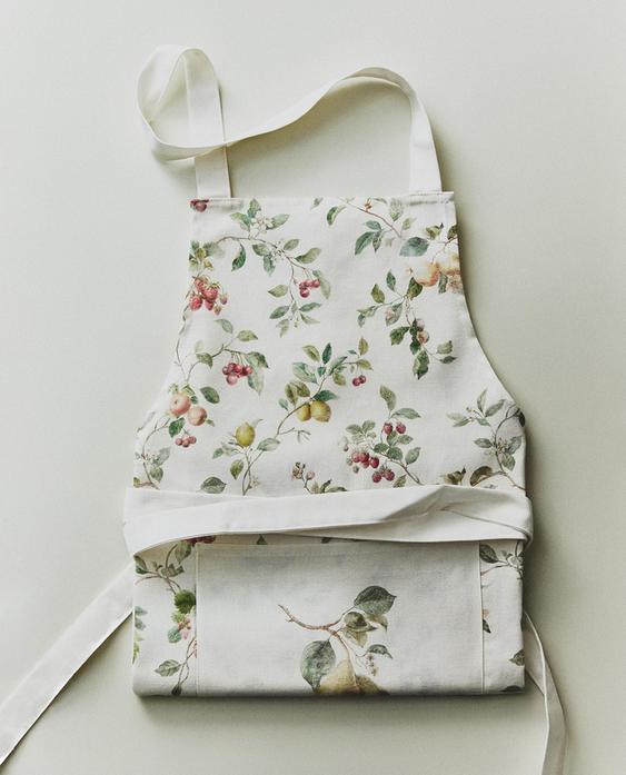 FLORAL COTTON APRON
