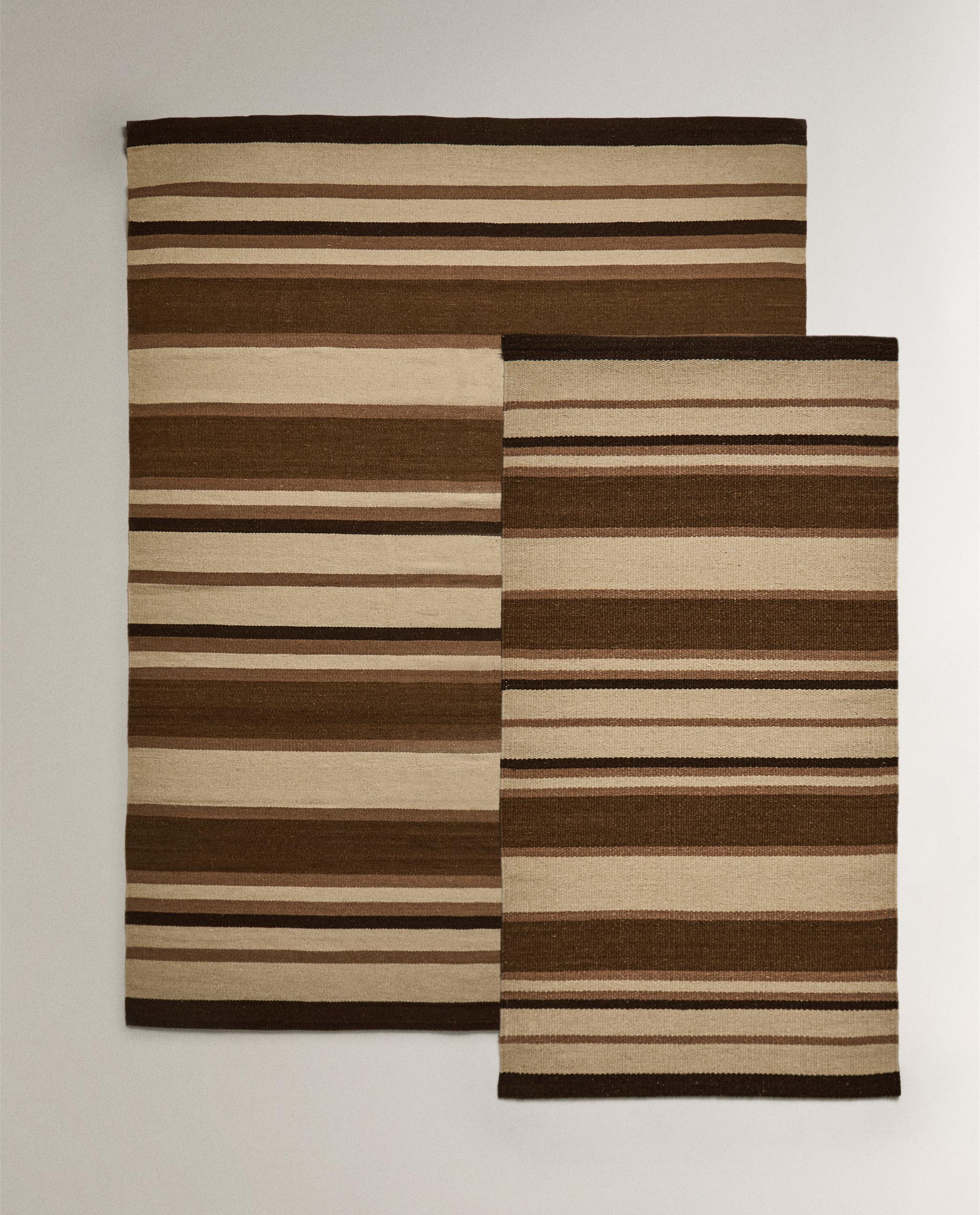 ザラホームのラグ ZARA HOME】滑り止め加工 ジュート ラグ (ZARA HOME/マット