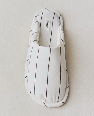 스트라이프 슬립온 홈 슬리퍼