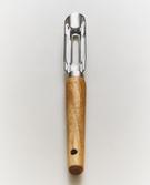 KITCHEN PEELER WITH WOODEN HANDLE