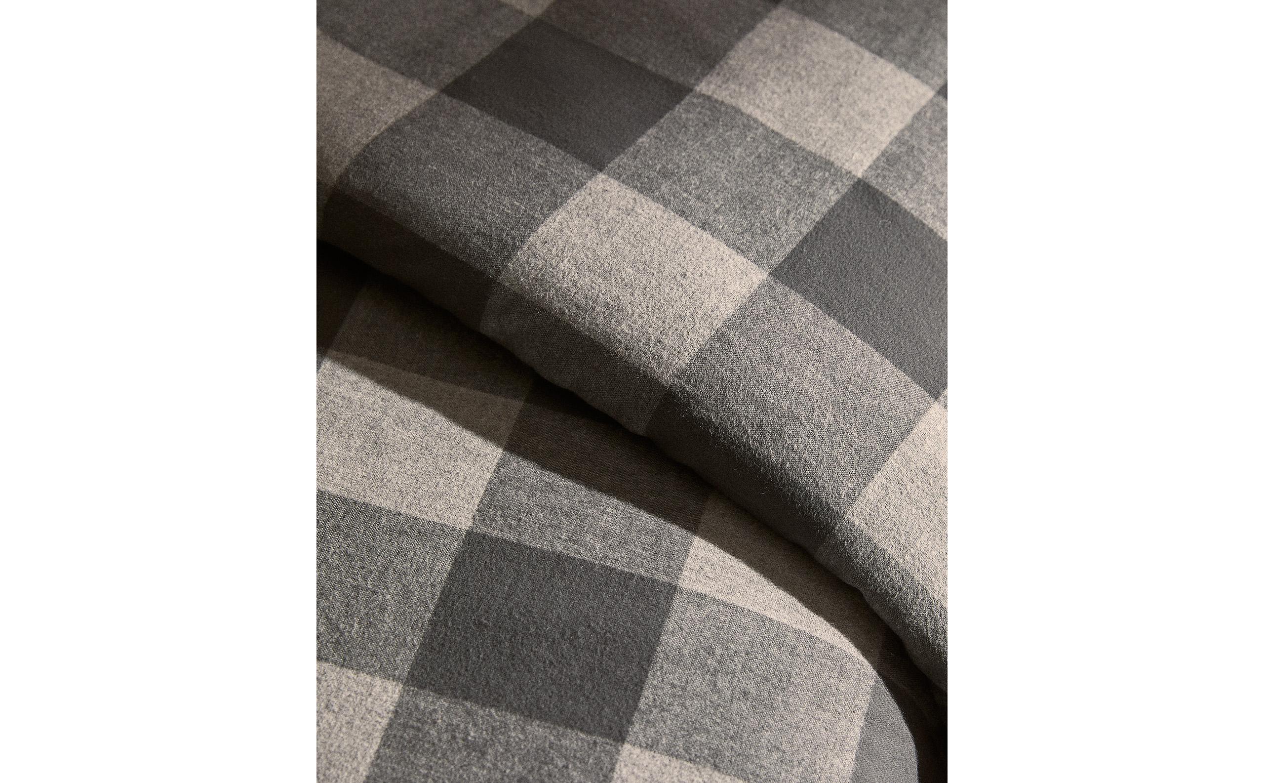 FN FRANELA 170GSM GREY CHECKS